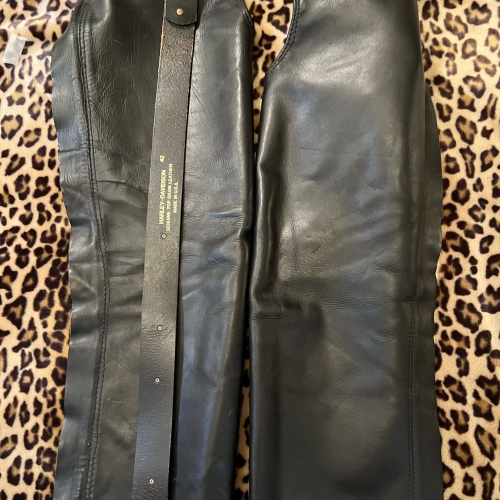Harley-Davidson Leather Riding Chaps - Picture 10 of 10